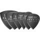 Ernie Ball P09342 Prodigy набор медиаторов, 1,5мм, черные (6шт)