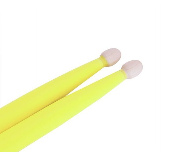 Leonty LFL7A Fluorescent Lemon 7А Барабанные палочки, граб, деревянный наконечник