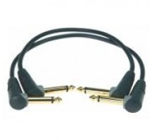 Klotz AU-AJJ0030 Коммутационный кабель, 30см, Jack 6,35мм, 2шт, угловой