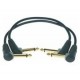 Klotz AU-AJJ0030 Коммутационный кабель, 30см, Jack 6,35мм, 2шт, угловой