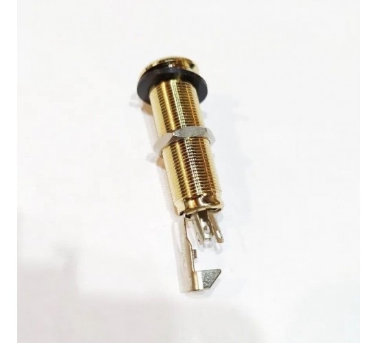 Paxphil LJ-20/2P-GD Выходной разъем электрогитары, золото