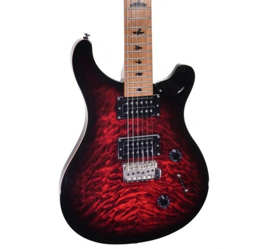PRS SE Custom 24 Roasted Maple Limited Fire Red электрогитара, Корея