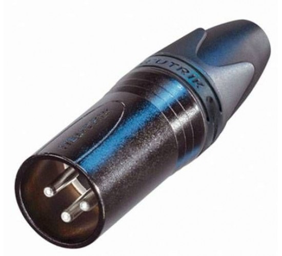 Neutrik NC3MXX-BAG разъем XLR, 3-х контактный штекер/папа, черненый корпус