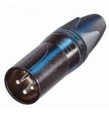 Neutrik NC3MXX-BAG разъем XLR, 3-х контактный штекер/папа, черненый корпус