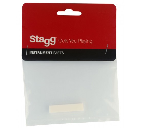 Stagg SP-NTWS-BONEB верхний порожек для акустической гитары, без прорезей, кость