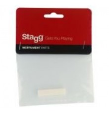 Stagg SP-NTWS-BONEB верхний порожек для акустической гитары, без прорезей, кость