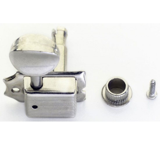 Stagg SP-MHEL-V6X1CH колки для ак. или электрогитары, серия vintage. 6 в линию, цвет хром