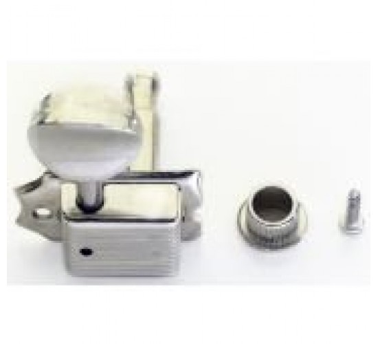 Stagg SP-MHEL-V6X1CH колки для ак. или электрогитары, серия vintage. 6 в линию, цвет хром