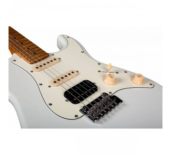 JET JS-400 OW электрогитара, Stratocaster, цвет Olympic White (белый)