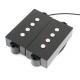 Partsland PBCR звукосниматель для Precision bass, черные крышки