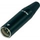 Rean RT3MC-B кабельный разъем miniXLR, 3-х контактный , черный металлический корпус
