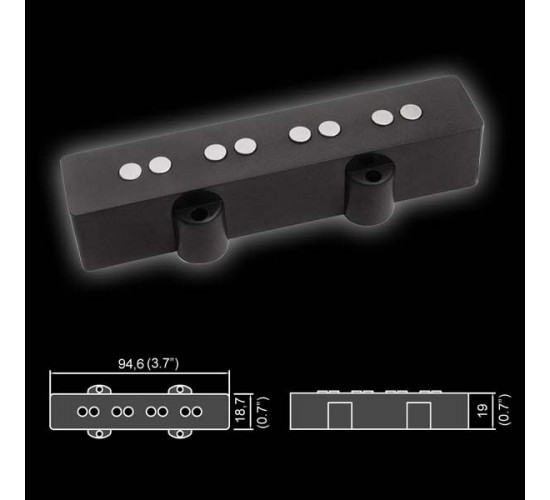 Belcat BJ-60 Звукосниматель магнитный, басовый, 2х4