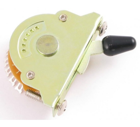 Partsland UST510P 5-ти поз переключатель, 12 контаков, дюйм, черный колпачок strat