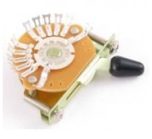 Partsland UST510P 5-ти поз переключатель, 12 контаков, дюйм, черный колпачок strat
