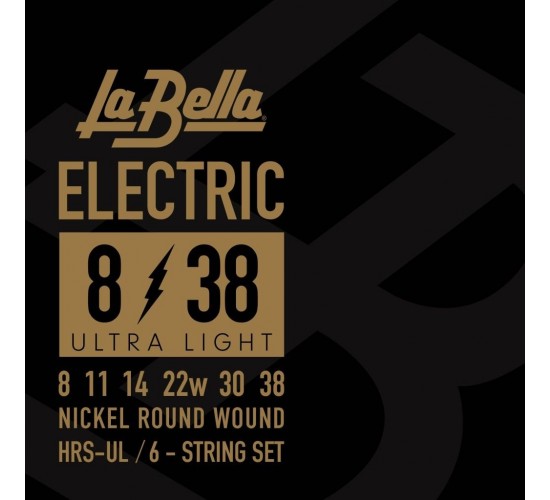 La Bella HRS-UL Комплект струн для электрогитары 008-038