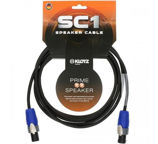 Klotz SC1-02SW SC 1 Кабель акустический SpeakON, 2м
