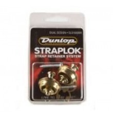 Dunlop SLS1032BR крепление для гитарного ремня Straplock (пара), латунь