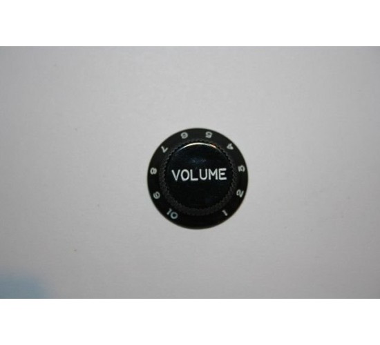 Hosco KB-240V ручка потенциометра Strat Style, VOLUME, черная, метрический размер