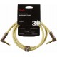 Fender 3` Deluxe Series Instrument Cable Angle Tweed инструментальный кабель, длина 90см, угловой