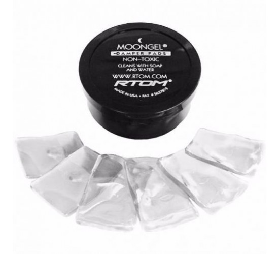 Rtom Moongel Damper Pads Clear демпферы для барабанов, 6 шт. в упаковке (цвет прозрачный)