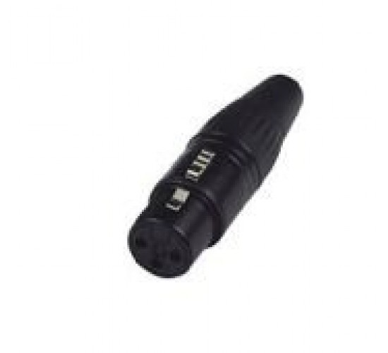 NordFolk NCX5003 кабельный разъем XLR female, черный, пластиковая крышка