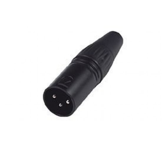 NordFolk NCX5004 кабельный разъем XLR male, черный, пластиковая крышка