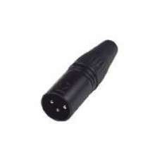 NordFolk NCX5004 кабельный разъем XLR male, черный, пластиковая крышка