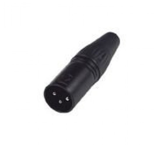 NordFolk NCX5004 кабельный разъем XLR male, черный, пластиковая крышка
