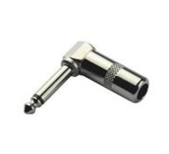 NordFolk NCJ5313 кабельный разъем 6.35 мм mono Jack (TS), угол 90°, металл