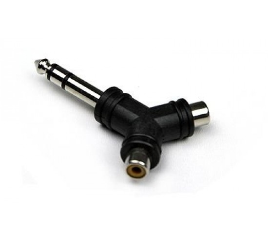 Invotone AD220 переходник 2 RCA мама 6.35мм стерео Джек папа