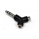 Invotone AD220 переходник 2 RCA мама 6.35мм стерео Джек папа