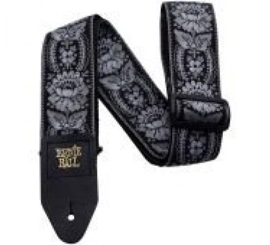 Ernie Ball 4150 Гитарный ремень Jacquard с рисунком Silver Orlean