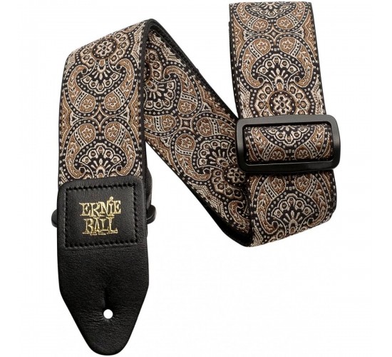Ernie Ball 4163 Гитарный ремень Jacquard с рисунком God & Black Paisley