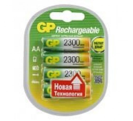 GP 230AAHC-2DECRC4 Аккумуляторный элемент питания АА, Ni-MH, 2300, 4шт