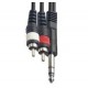 Force FLC-27/3 аудио шнур  1/4«(M) стерео - 2xRCA (тюльпан, »папа