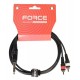 Force FLC-27/1,5 аудио шнур 1/4«(M) стерео - 2xRCA  (тюльпан, »папа