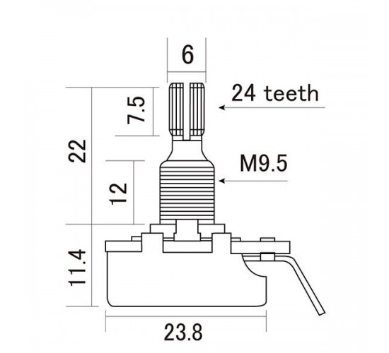 Hosco H-CTS-A500 Потенциометр 500кОм (лог)