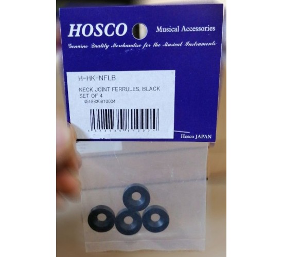 Hosco H-HK-NFLB Втулка крепления грифа, большая, черная 4шт