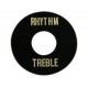 Hosco LP-SW-B Накладка под переключатель Treble/Rhythm, черная