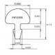 Jescar FW55090 NICKEL SILVER отрезок ладовой проволоки 30 см, радиус прокатки 10 дюймов .090