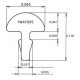 Jescar FW47095 NICKEL SILVER отрезок ладовой проволоки 30 см, радиус прокатки 10 дюймов .095