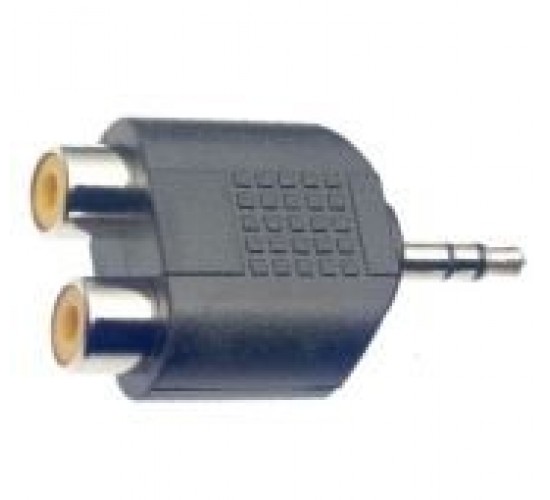 Stagg AC-2CFJMSH Адаптер Double RCA F-стерео мини «джек» M