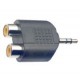 Stagg AC-2CFJMSH Адаптер Double RCA F-стерео мини «джек» M