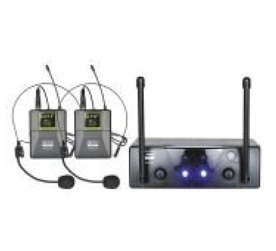 XLine MD-262A-B Радиосистема двухканальная c двумя поясными передатчиками и головными гарнитурами