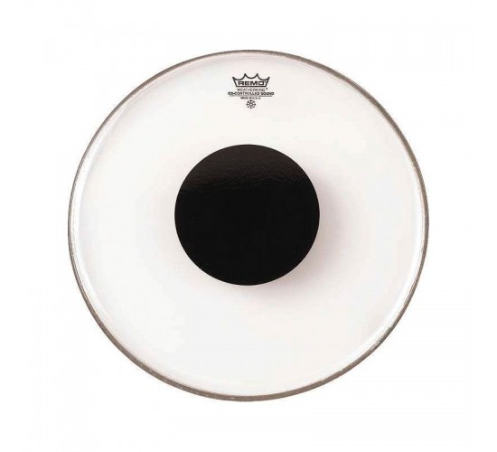 Remo CS-0318-10 Controlled Sound Clear Top Black Dot 18