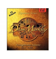 Dean Markley 2202 LT Vintage Bronze струны для 12-струнной гитары, (85% медь,15% цинк)