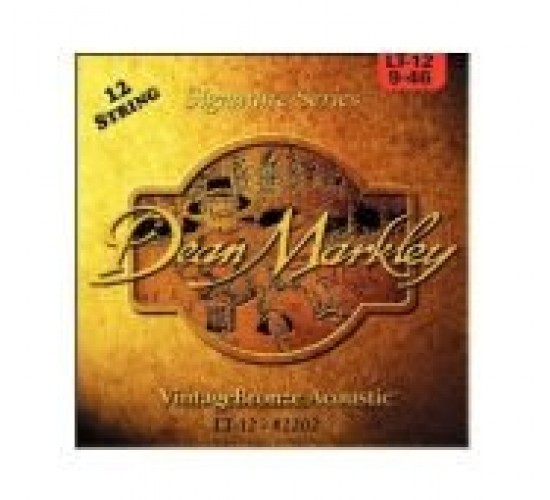Dean Markley 2202 LT Vintage Bronze струны для 12-струнной гитары, (85% медь,15% цинк)