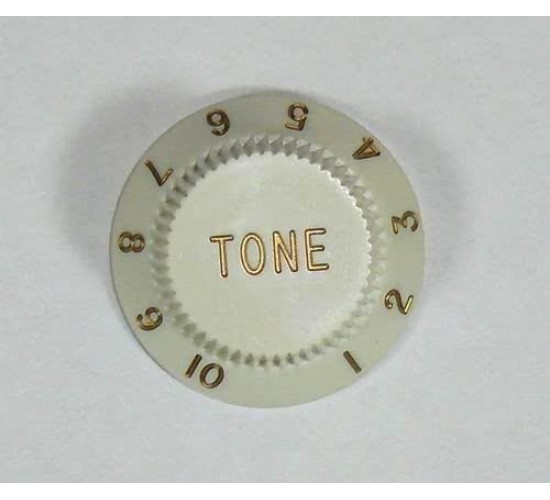 Guitar Parts MM920 ручка потенциометра «TONE», белая, пластик (стратокастер стиль)