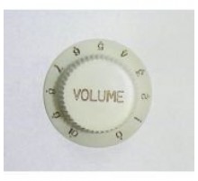 Guitar Parts MM916 ручка потенциометра «VOLUME», белая, пластик (стратокастер стиль)