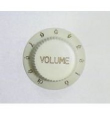 Guitar Parts MM916 ручка потенциометра «VOLUME», белая, пластик (стратокастер стиль)